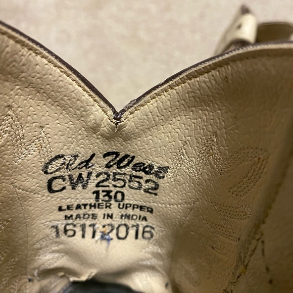 Old west boys cowboy boots - Picture 2 of 3